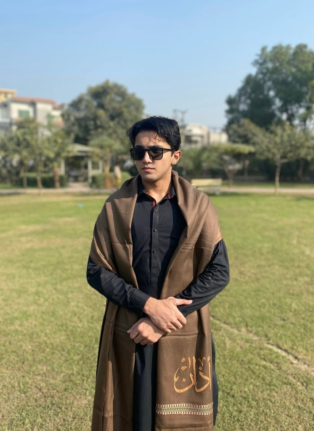 Winter Poetry Shawl For Men