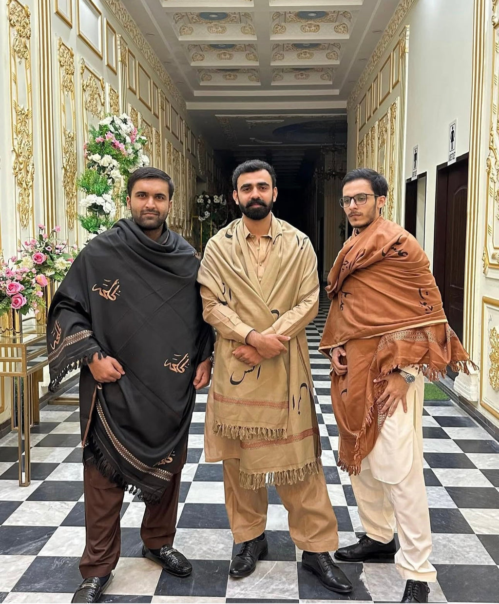 Winter Poetry Shawl For Men